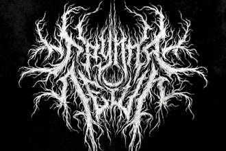 design a logo for metal bands, rock, death metal, grindcore, deathcore