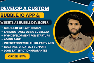 develop a custom bubble io app or website as bubble developer