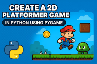 create a 2d platformer game in python using pygame