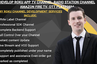 develop roku app tv channel, radio station channel amazon fire tv, ott platform