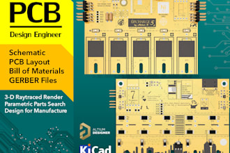do electronics hardware design including pcb, schematic, part search, and bom