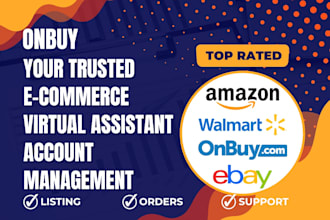 manage onbuy account, create onbuy listings and get sales