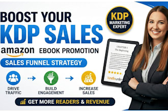 promote and advertise your amazon KDP ebook with marketing sales funnel strategy
