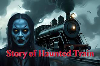 design the using ai horror story youtube thumbnails