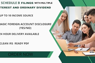 handle complex schedule b filings with multiple dividend