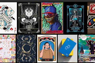 card game design tarot card illustration board game playing cards card game art