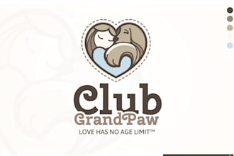 design a professional logo for your dog, cat, pet, or animal