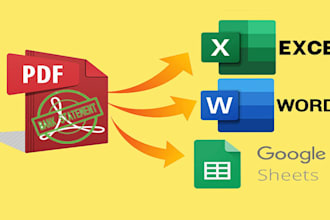 convert pdf to word, bank statement from pdf to excel,google sheet and csv