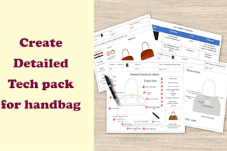 design tech pack bundle for your handbags collection