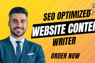 write seo optimized website content,copywriting, sales copy,email copy,blog post
