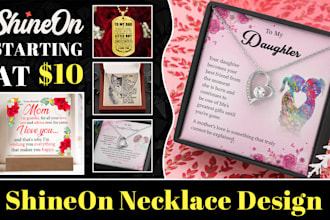 do unique shineon jewelry message card designs for you