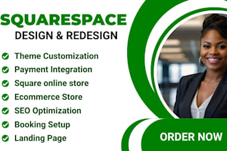 redesign squarespace landing page square website design
