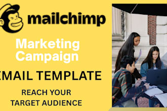 do mailchimp template design, email marketing and automation