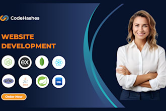 do website development as full stack web developer, front end, backend developer