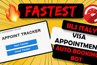 build appointment bot, script bls, vfs bot, tls bot, autofill bot,ticket bot