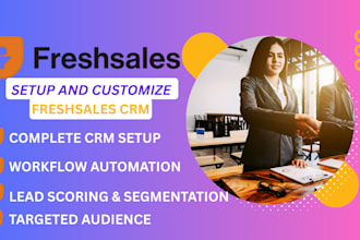 setup freshsales CRM salesforce hubspot zoho pipedrive to supercharge your sale
