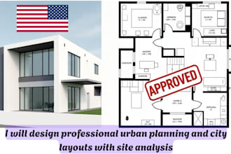 design professional urban planning and city layouts with site analysis