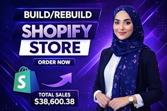 create automated shopify store or shopify droshipping store or shopify website