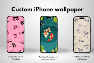design aesthetic wallpaper for your iphone or desktop