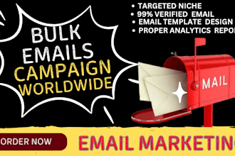 niche targeted bulk email campaigns and blasts, with high quality email list