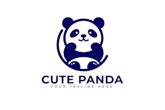 design a panda logo in short time