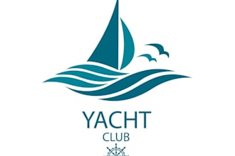 design a impressive sailing logo in illustrator design