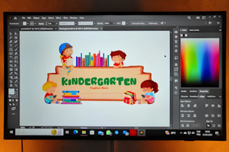 do kids, daycare, childcare, preschool and toy shop logo with unlimited revision