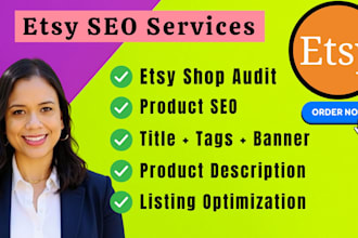write etsy titles, tags, descriptions with searchable etsy SEO