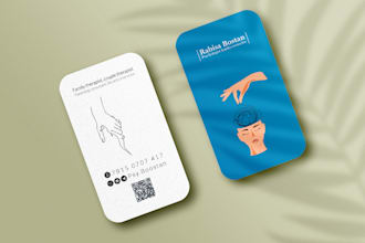 design print ready modern business cards with unique style