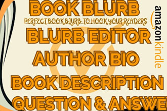 write and format captivating book blurb or description and book cover for kdp