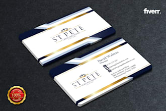 create modern minimalist luxury business card design