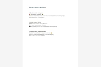 write catchy social media captions and product descriptions