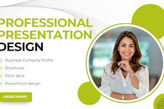 design business company profiles brochure pitch decks and infographic ppt design