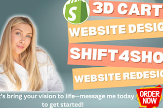 shift4shop shopify website redesign shopware 3dcart website SEO