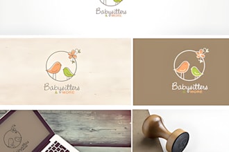 do excellent childcare, daycare, baby care, nursery logo and any graphic design