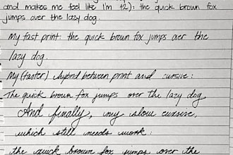 create duplicate of any handwritten texts and signature with accuracy