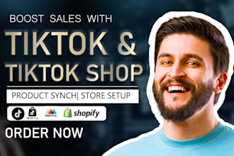 setup shopify UK tiktok shop affiliate tiktok ads printful printify product SEO