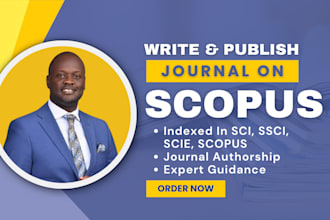 write and publish your journal on sci, ssci, scopus indexed peer review journal