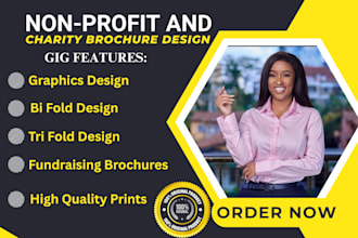 help design your charity, ngo, non profit flyer and brochure