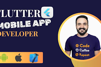 build flutter apps for android and ios with bug fixes and firebase
