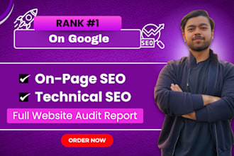 do website SEO audit and fix on page and technical issues