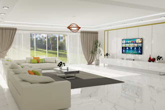 make 3d floor plan, 3d exterior and 3d interior design