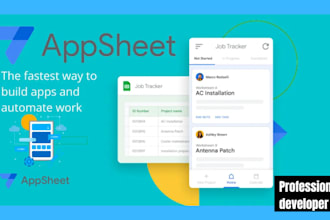 appsheet mobile app web desktop app for task tracking adalo softr goodbarber