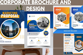 design a professional company profile, business card, annual report, sell sheet