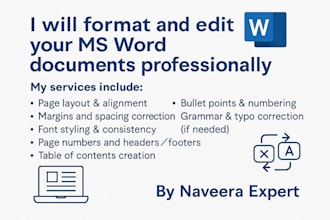 professionally format and edit your microsoft word document