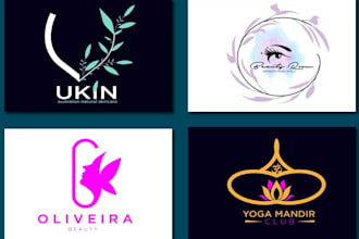 create spa yoga beauty logo design for you