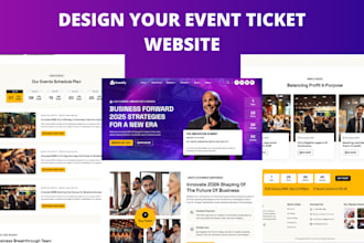do event website, event management website, event ticket website for ticket sale