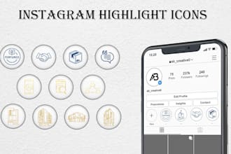 create aesthetic instagram highlight icons for your story covers