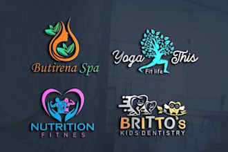 make wellness health dental clinic beauty spa yoga logo