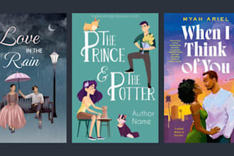 design attractive romance book cover, kdp book cover and book cover art